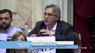 Diputado Carlotto Remo Gerardo  Sesión 06122016 [upl. by Mossberg]