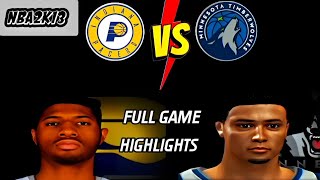 PACERS at TIMBERWOLVES  FULL GAME HIGHLIGHTS  December 7 2013 2k13 [upl. by Seuqcaj]