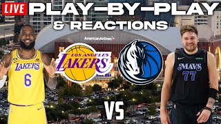 Los Angeles Lakers vs Dallas Mavericks  Live PlayByPlay amp Reactions [upl. by Mcmaster]