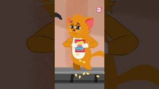 Funny Kitty trying to reduce chips fats on treadmill shorts funnycats kitten drbinocsshow [upl. by Assile808]