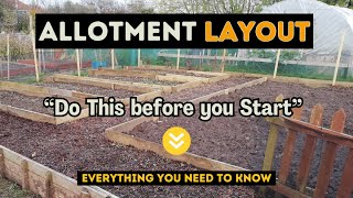 Allotment Layout ideas  How to set up your VEG Garden like a PRO [upl. by Korfonta]