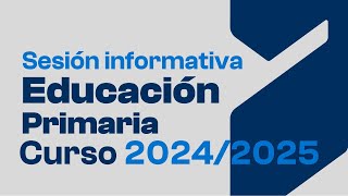 Oposiciones de Educación Primaria  Sesión Informativa  Curso 20242025 [upl. by Adnihc213]