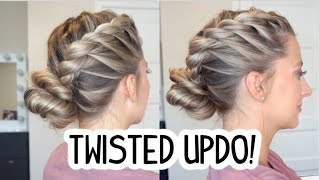 QUICK amp EASY EVERYDAY TWISTED UPDO SHORT MEDIUM AND LONG HAIRSTYLES [upl. by Nibuz]