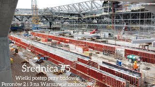 Gigantyczny postęp w budowie peronów 2 i 3 Warszawa zachodnia Luty 2024 Średnica 5 [upl. by Ivel]