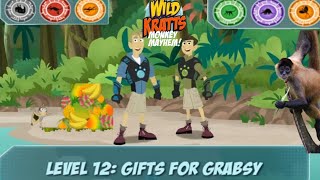 Wild Kratts Games Monkey Mayhem Level 12  Gifts for Grabsy PBS Kids Games [upl. by Refynnej]