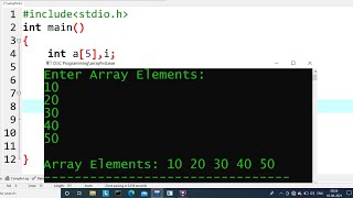 c program to print array elements  learn coding [upl. by Detta]