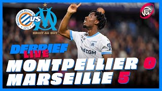 Montpellier  OM 05  FESTIVAL MARSEILLAIS  Pret pour le PSG  ENFIN UN TRES BON WAHI [upl. by Ynneh94]