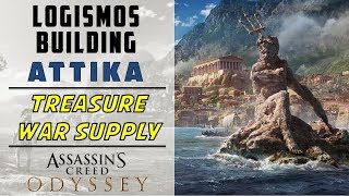 Logismos Building Attika  Loot Treasure amp War Supply Location  ASSASSINS CREED ODYSSEY [upl. by Donadee]