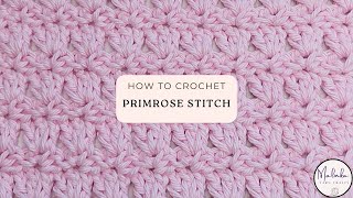 How to Crochet The Primrose Stitch Tutorial Beautiful beginner friendly crochet stitch for summer [upl. by Mahsih]