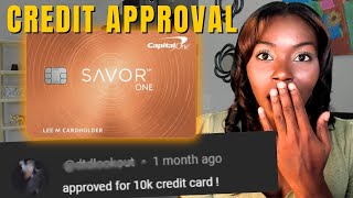 10000 Credit Card Approval  200 bonus  Capital One SavorOne Cash Rewards Credit Card  Rickita [upl. by Auohs]