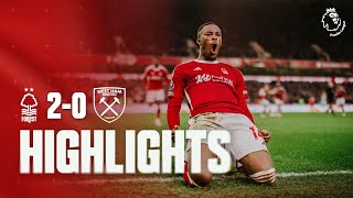 HIGHLIGHTS  STOPPAGE TIME STRIKES ⚽️  NOTTINGHAM FOREST 20 WEST HAM UNITED [upl. by Leclair]