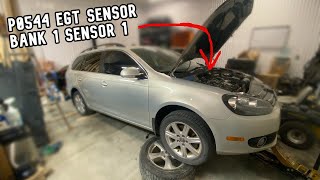 Diagnosing amp Repairing P0544 EGT sensor 1 malfunction on CJAA TDI [upl. by Yeniar791]