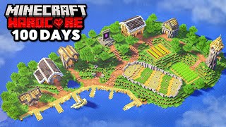 I Survived 100 Days on an Island in Hardcore Minecraft [upl. by Leirol929]