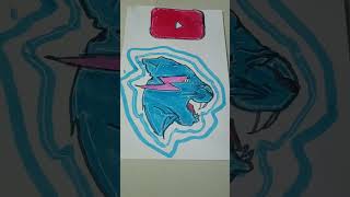 Youtubers logo drawing part 1 Mr beast 🙏👍😎😎🆒 drawinganimedrawing [upl. by Ardnuas850]