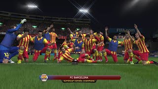 FIFA 14 Career Mode Episode 6 Atletico Madrid vs FC Barcelona Spanish Super Cup [upl. by Suidaht691]