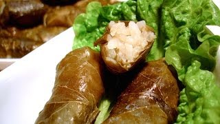 How to make Stuffed Vine Leaves Small Dolma  Recipe  Ντολμαδάκια Γιαλαντζί [upl. by Willcox]