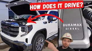 GMC Sierra 1500 30 Duramax Diesel HEAVY DIESEL Mechanic Reviews  How Does It Drives [upl. by Ardeahp637]