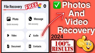 How to Delete Video And Photo Recovery In Tamil 2024  Best Mobile Recovery App 💥 [upl. by Onileva]