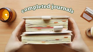 Completed Midori A6 amp B6 Journals 📔 Ideas amp Flipthrough  Abbey Sy [upl. by Aehr]