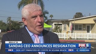 SANDAG CEO Announces Resignation [upl. by Allegra]