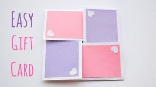 DIY Surprise Gift Card  Easy Cards to Surprise  Fun Paper Crafts to make [upl. by Vida]