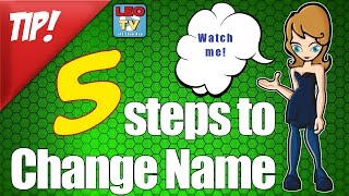 5 Steps to Change Name [upl. by Nelrah952]