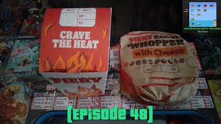 JohnDaGamer64s Munchies Review  Fiery Bacon Whopper amp Fiery Mozzarella Fries Burger King [upl. by Ahtnamys]