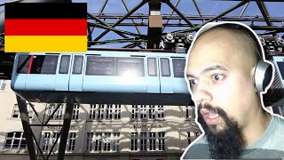 American Reacts To Suspension Railway In Wuppertal Story Of A Landmark [upl. by Vinia]