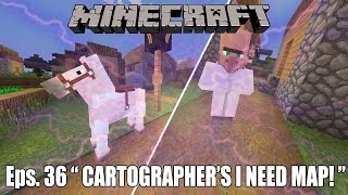 MENEMUKAN DESA DAN CARTOGRAPHER  Minecraft Survival Indonesia 36 [upl. by Nalim800]