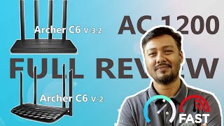 TPLink Archer C6 Version 3 amp Version 2 AC1200 Dual Band Gigabit Router full Review and Speed Test [upl. by Adnihc]