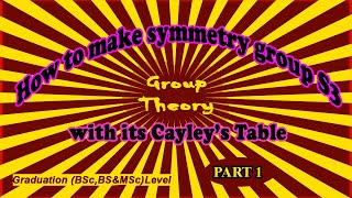 Symmetric Group S3  Symmetry Groups of Triangles Abstract Algebra  S3 Group  Symmetric Groups [upl. by Enilemme925]