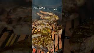 Lamb cutlets on the Kamado Quick mid week cook Subscribe to see more on the coals cooking Thanks [upl. by Jelsma]