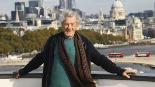 UK actor Ian McKellen hospitalised after falling off London stage [upl. by Alidis]