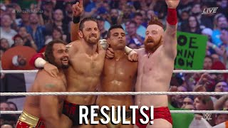 WWE WRESTLEMANIA 32 New Day vs League Of Nations RESULTS [upl. by Valsimot]