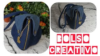 CÓMO HACER UN BOLSO DE JEANS RECICLADO en forma de pétalos 🌸🌸 [upl. by Doralynn801]