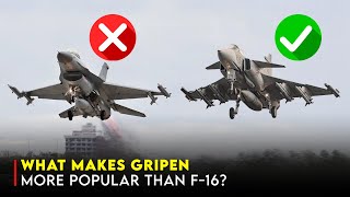 JAS 39 Gripen vs F16 Can It Overtake the F16s Global Dominance [upl. by Honig]