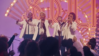 Bruno Mars amp Anderson Paak as Silk Sonic  Smokin Out The Window LIVE BET Soul Train Awards 2021 [upl. by Filip]