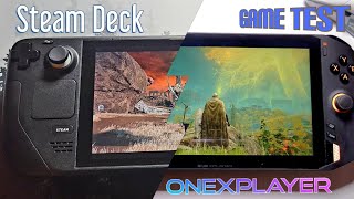 STEAM DECK vs ONEXPLAYER 1S 1195G7  Elden Ring [upl. by Nahtanha]