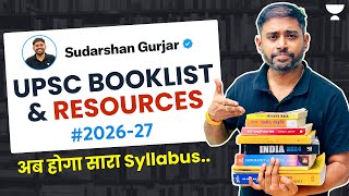 Most Important Book list amp Resources for UPSC IAS Exam  Sudarshan Gurjar [upl. by Rogovy]