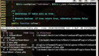 Exuberant ctags with PHP in vim [upl. by Kahcztiy]