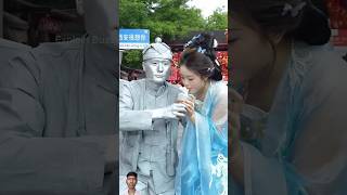 Never do this with a statue man  shortsvideo [upl. by Anirat80]