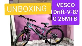 Unboxing VESCO DriftV8G 26MTB Cycle [upl. by Herodias]