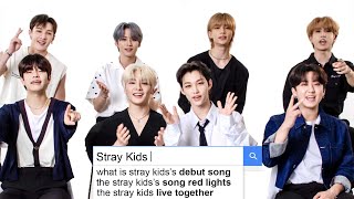 Stray Kids Answer the Webs Most Searched Questions  WIRED [upl. by Ahsitnauq]