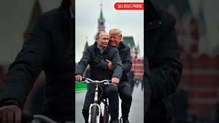 Donald Trump and Vladimir Putin on red square  ai generated video  ai world leaders ai putin [upl. by Thurlough]