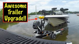 Installing The Drotto Boat Launch amp Load System boatlife bassfishing bassboat [upl. by Sitnik]