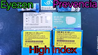 High index lens Brand quality Eyezen Prevencia coting 167 index 700600 [upl. by Ahseken276]