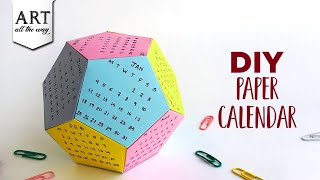 DIY Paper Calendar  Origami Calendar  Paper Craft  DIY Calendar  Creative Calendar [upl. by Aloel]