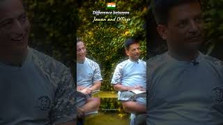 🇮🇳 Officer VS Jawan 🔥 ll Indian Army ll Military Journey ll indianarmy shorts [upl. by Akit]