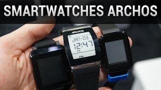 Smartwatches Archos présentation au CES 2014  par Watchizfr [upl. by Knute]