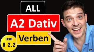 German Dative Verbs  ALL A2 Level Dative Verbs  YourGermanTeacher [upl. by Dierdre]